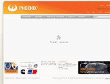 Tablet Screenshot of phoenixlubricants.com.au